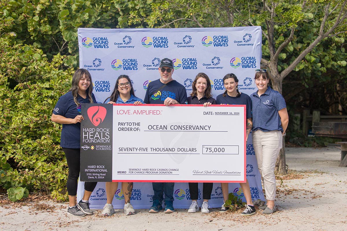 Hard Rock & Seminole Gaming casinos contribute $75,000 to Ocean Conservancy